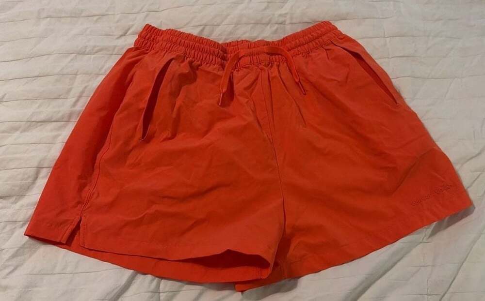 Outdoor Voices Relay Shorts Size M Orange Athletic Running Outdoor